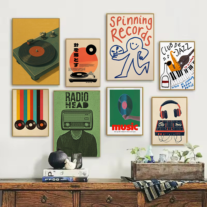 Japanese Lifestyle Home - Tourne-disque en vinyle de Style japonais