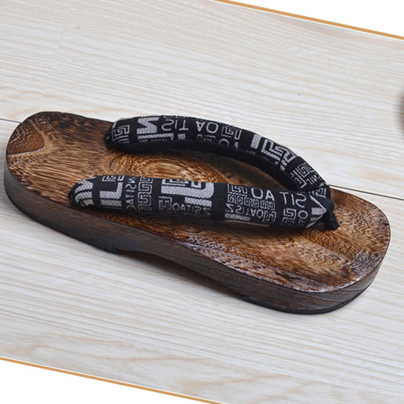 Geta Wooden Sandal - Tongs en bois pour hommes et