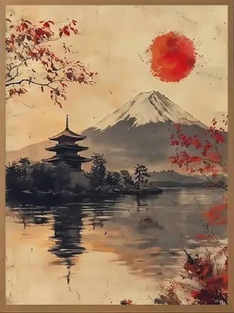 Japanese Lifestyle Game - Peinture à l'huile par numéros, style
