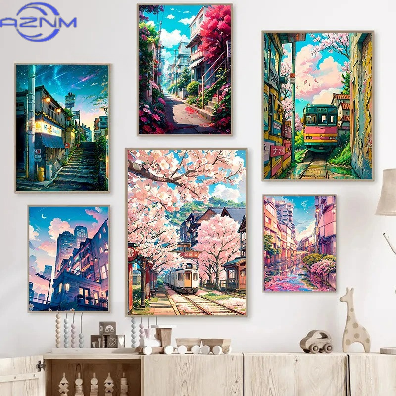 Japanese Lifestyle Home - AZNM – affiche sur toile avec