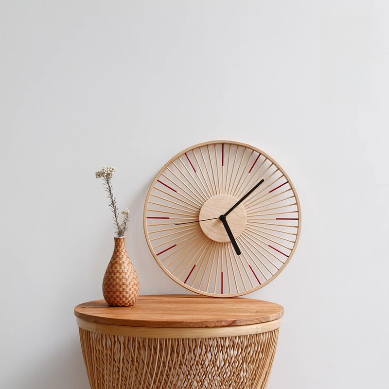 Japanese Lifestyle Home - Horloge murale japonaise Simple, Design d'intérieur