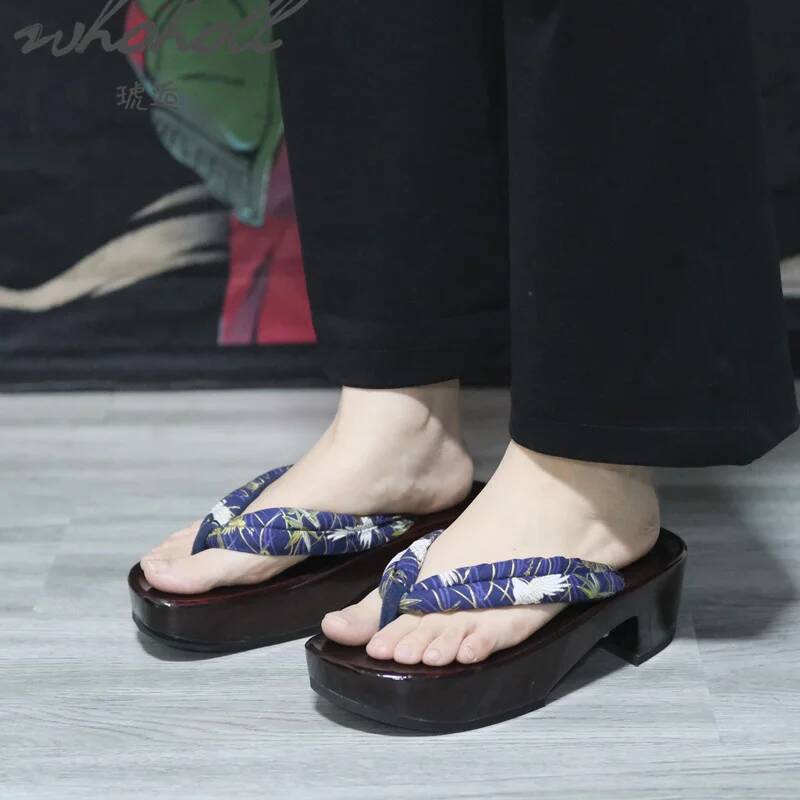Pantoufles d'été japonaises en - Geta Wooden Sandal avis et prix