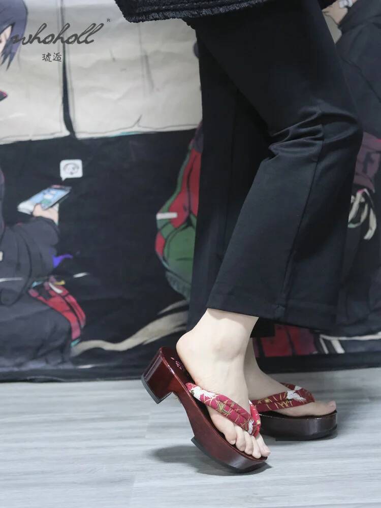 Pantoufles d'été japonaises en - Geta Wooden Sandal avis et prix