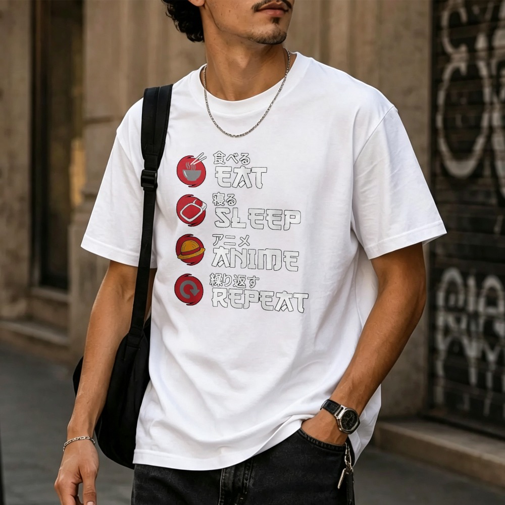 T-shirt en coton pour hommes a - Japanese Lifestyle Anime avis et prix