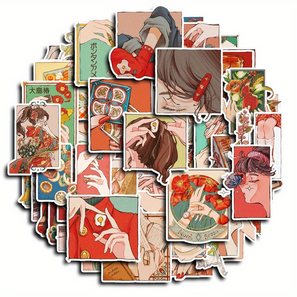 50 autocollants décoratifs de  - Japanese Lifestyle Anime avis et prix