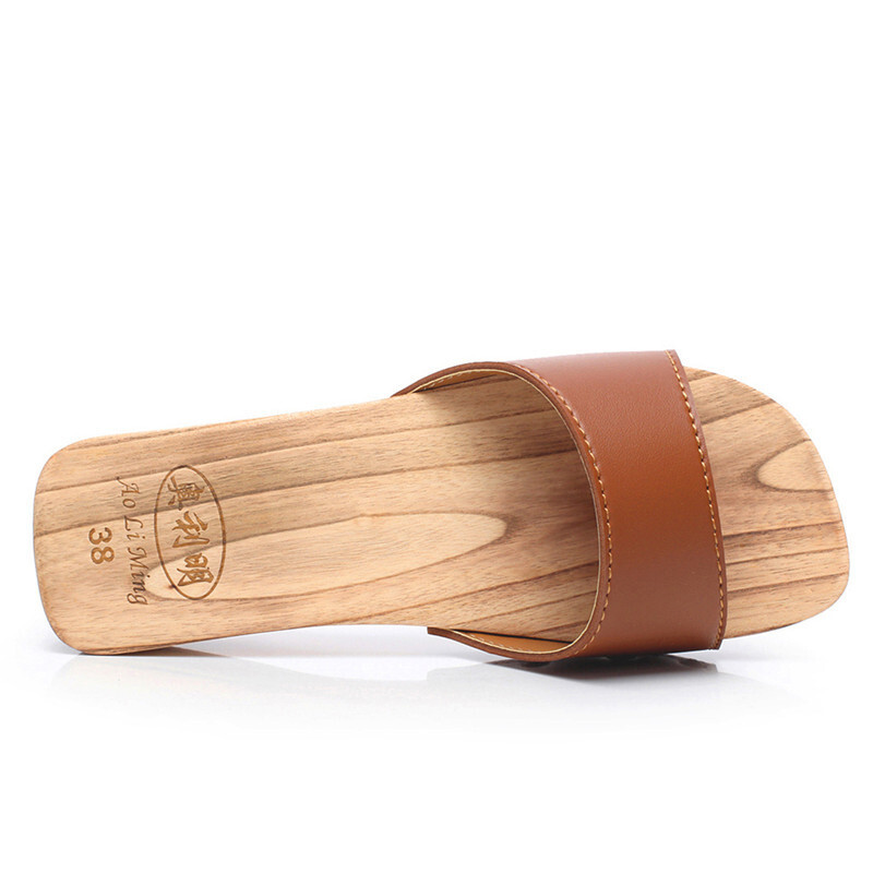 Pantoufles d'été en bois pour  - Geta Wooden Sandal avis et prix