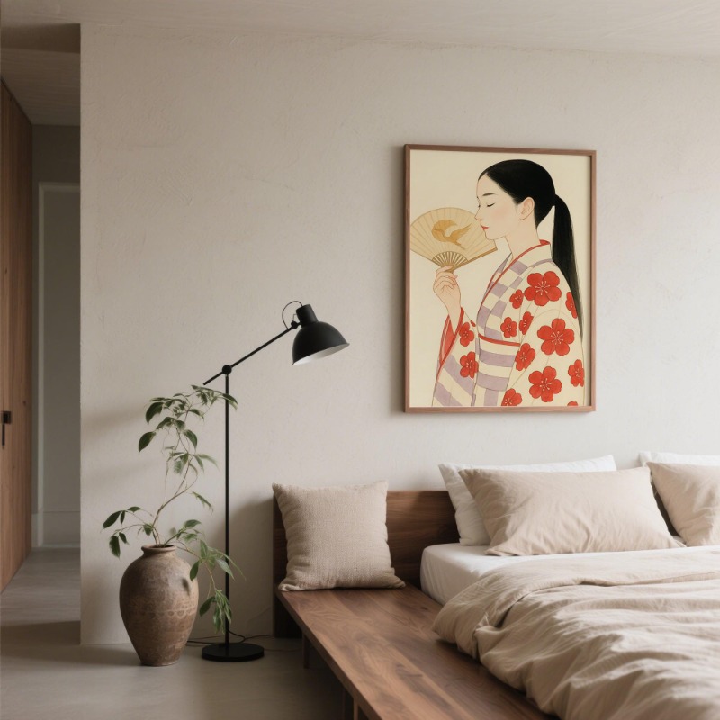 Monte Fuji & Crane japonais im - Japanese Lifestyle Home avis et prix