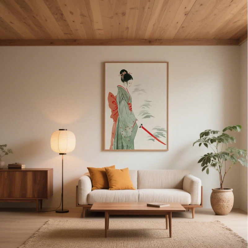 Monte Fuji & Crane japonais im - Japanese Lifestyle Home avis et prix