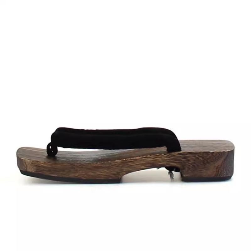 Sandales d'été plates pour hom - Geta Wooden Sandal avis et prix