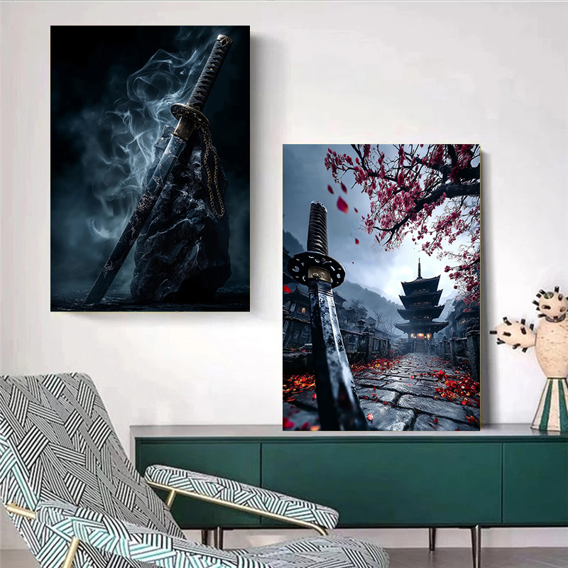 Affiche d'épée japonaise tradi - Japanese Lifestyle Home avis et prix